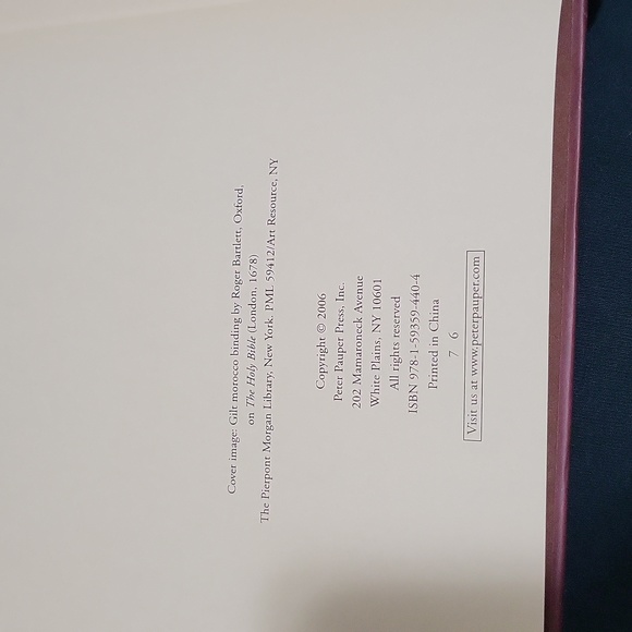 Peter Pauper gilded hardcover journal - Picture 5 of 7